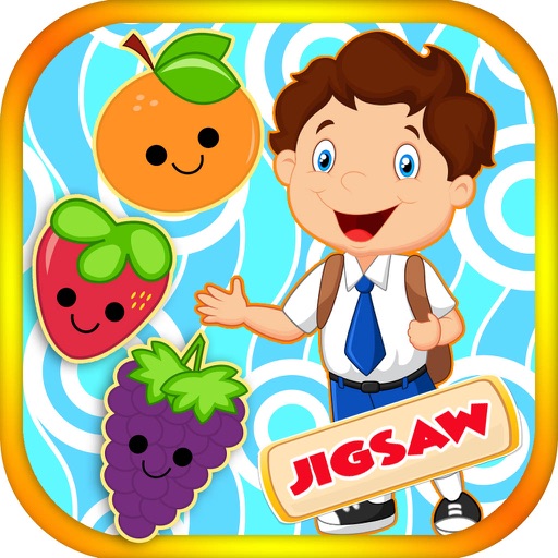 ABC Fruits puzzle activities for preschoolers iOS App