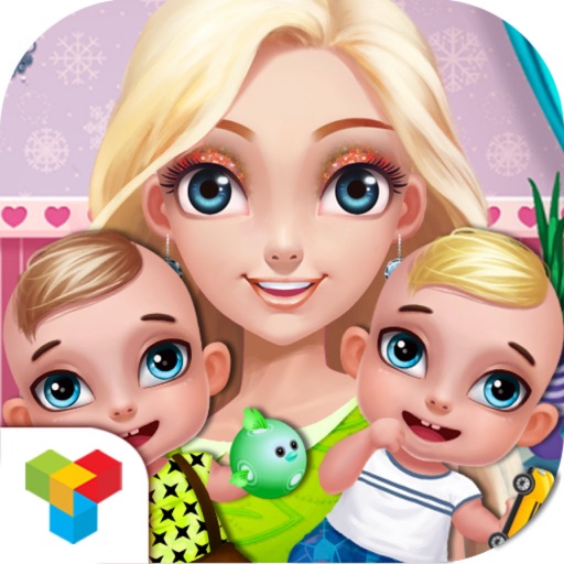 Twins Baby's Care Manager - Mommy Salon Icon