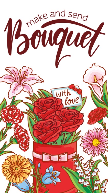 Make Bouquet! stickers for iMessage