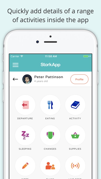 Stork App – Childcare Tracking