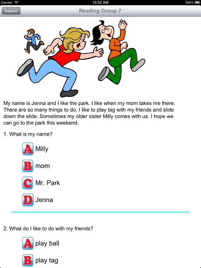 Reading Comprehension Grades K-1(圖3)-速報App