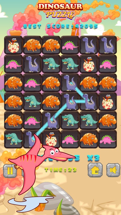 Dinosaur Puzzle Match3 Game Fun Play