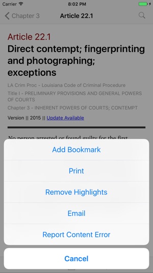 Louisiana Code of Criminal Procedure (LawStack)(圖3)-速報App