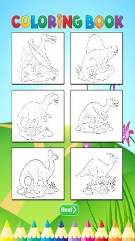 Game screenshot Dinosaurs2 Coloring Book - Activities for Kid hack