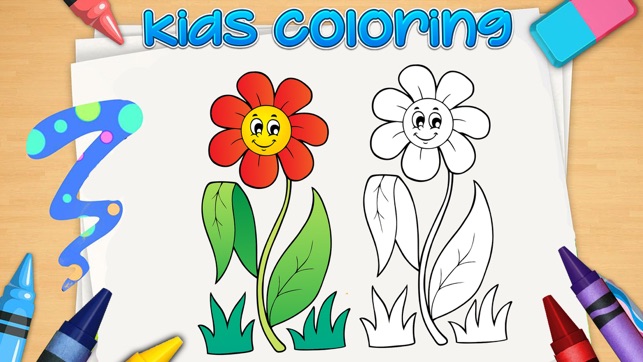 Kids Coloring Book! Draw, Color & Paint Sparkles(圖2)-速報App