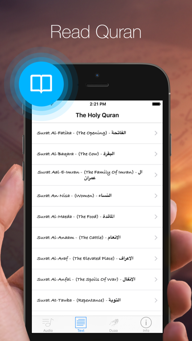 Screenshot #3 pour Al-Quran audio book for your prayer time