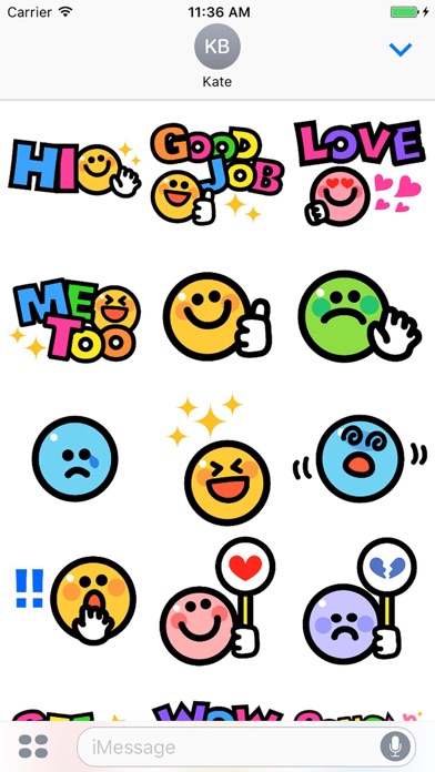 Smiley face Sticker 2のスクリーンショット1 Smiley face Sticker 2のスクリーンショット1