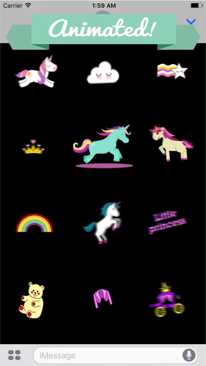 Unicorn Animated Sticker Set