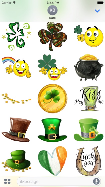 St. Patricks Stickers #1 for iMessage