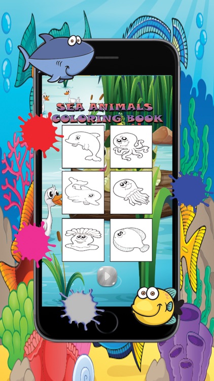 Sea Animals Coloring Book Kids