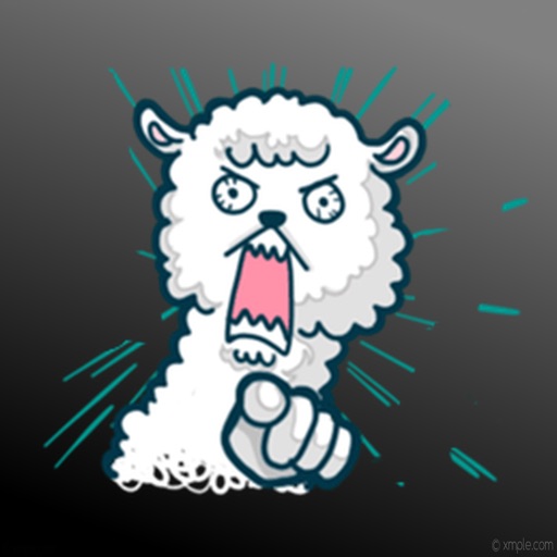 Crazy Alpaca Sticker icon