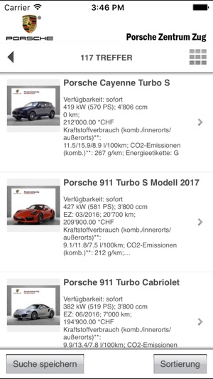 Porsche Zentrum Zug für iPhone(圖4)-速報App