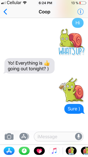 Funny snail stickers(圖3)-速報App