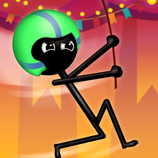 Stickman Rope Jumper Hero icon