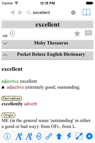 Pocket Deluxe English Dictionary And Thesaurus screenshot 3