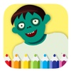 Little Zombies Coloring Book Game For Children