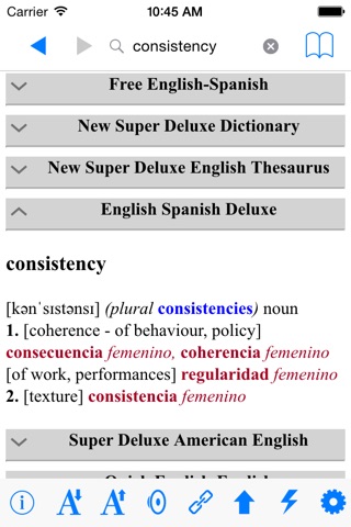 Deluxe Diccionario Español Inglés - Super Dict screenshot 2