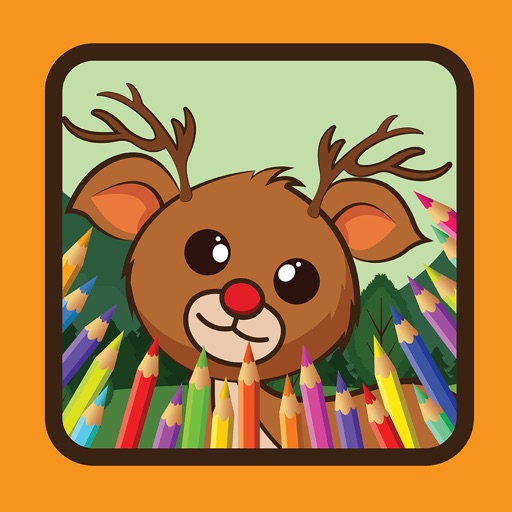 Game for Family Coloring Deer Drawing iOS App