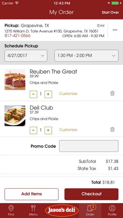 Jason's Deli screenshot-3