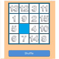 Activities of Fifteen Sliding Puzzle