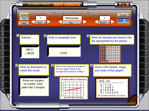 Fifth Grade Math Practice Student screenshot 2
