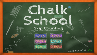 How to cancel & delete Chalk School: Skip Counting - Number Order from iphone & ipad 1