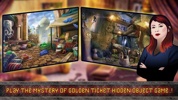 Hidden object: Mystery of golden ticket