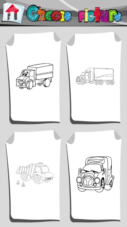 Truck Coloring Book