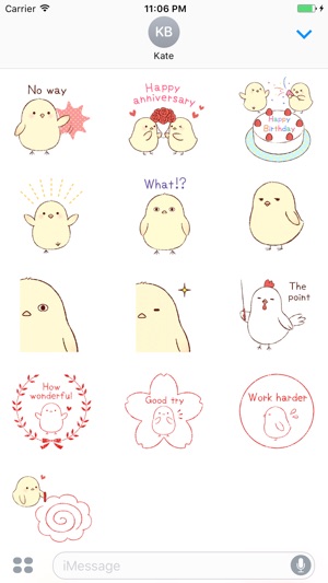 Eleanor The Cutest Chick English Stickers(圖3)-速報App