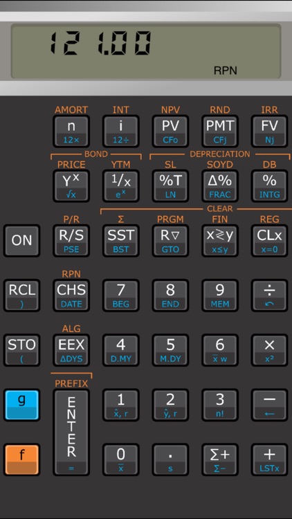 Touch Fin Palladium RPN financial calculator