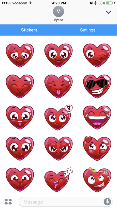Heart Emoji - Love Emoticon Stickers for Texting screenshot 2
