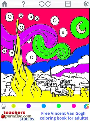 Imágen 1 Van Gogh Paintings - Coloring Book for Adults iphone