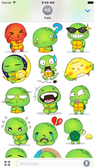 Pura the funny turtle 4 for iMessage Sticker(圖3)-速報App