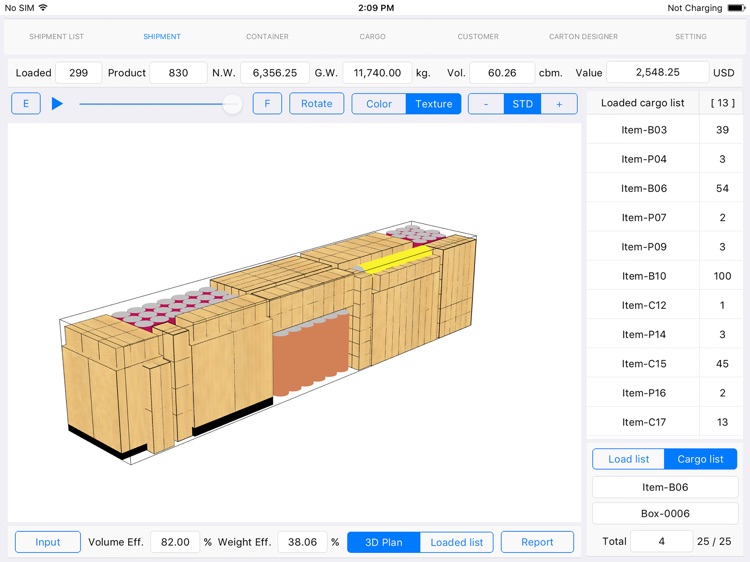 Cargo Optimizer Pro for iPad