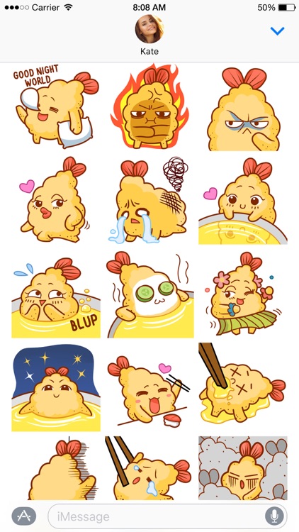 Tempura Crunch Crunch stickers screenshot-3