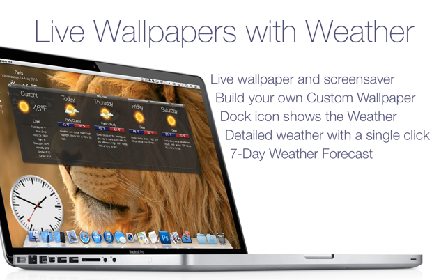 ‎Live Wallpapers HD & Weather Screenshot
