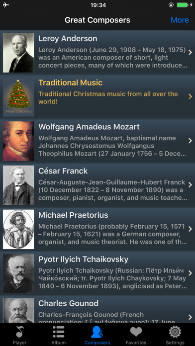 christmas music songs - fm radio list player screenshot 3