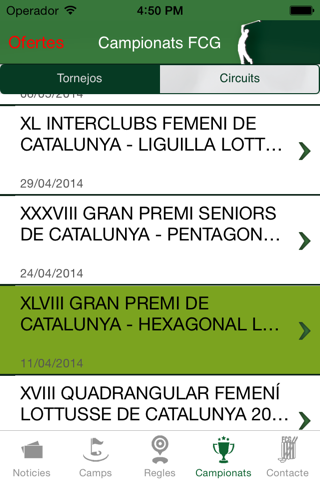 Federació Catalana de Golf screenshot 3