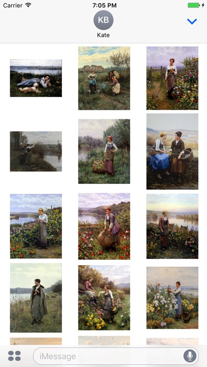 Daniel Ridgway Knight Artworks Stickers