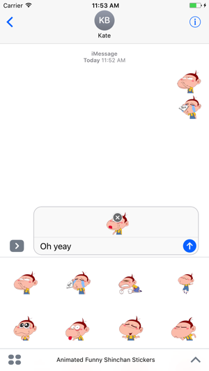 Animated Funny Face Stickers For iMessage(圖2)-速報App