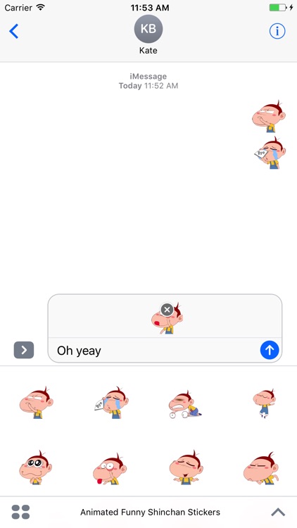 Animated Funny Face Stickers For iMessage