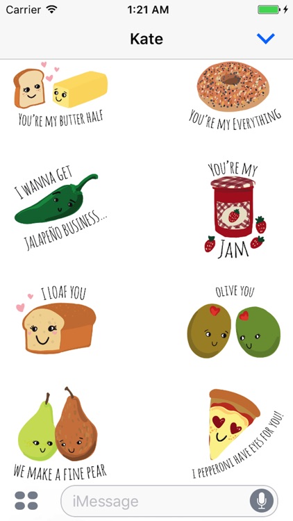 Food Love Sticker Pack