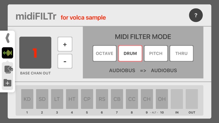 midiFILTr-VS for Volca Sample