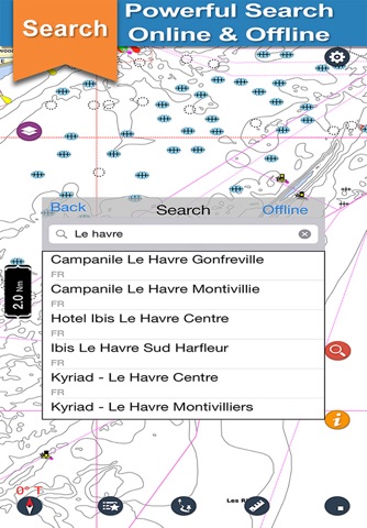 Le Havre Dunkerque offline nautical boating charts screenshot 3