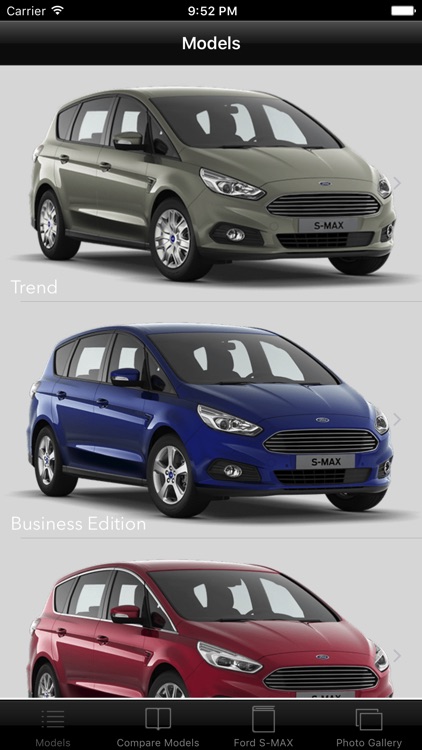 Specs for Ford S-MAX 2015 edition