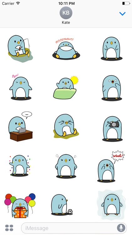 Just a Penguin Animated Stickers