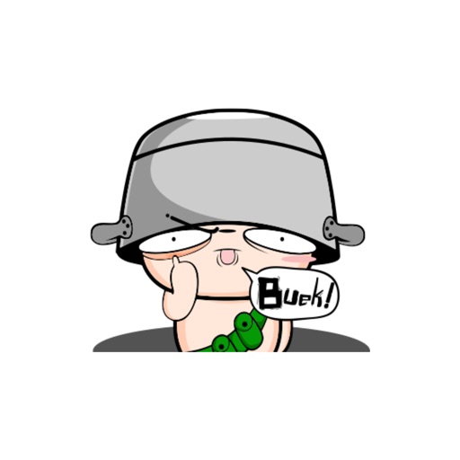 Soy The Grumpy Soldier - 1 stickers for iMessage icon