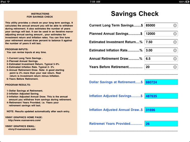 Savings Check HD