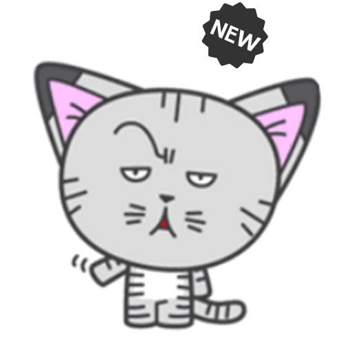 Serious Cat > Stickers Pack! icon