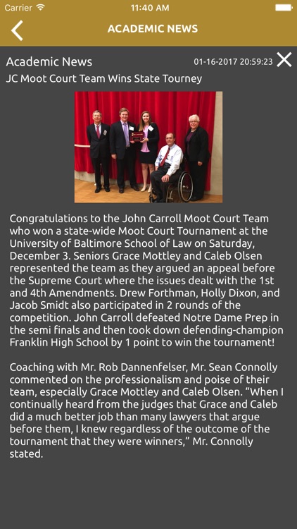 John Carroll School MSID